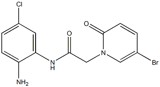 N-(2-amino-5-chlorophenyl)-2-(5-bromo-2-oxo-1,2-dihydropyridin-1-yl)acetamide Structure