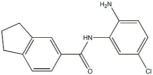 N-(2-amino-5-chlorophenyl)-2,3-dihydro-1H-indene-5-carboxamide 结构式