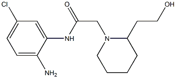N-(2-amino-5-chlorophenyl)-2-[2-(2-hydroxyethyl)piperidin-1-yl]acetamide 结构式