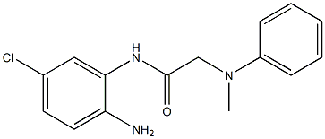 N-(2-amino-5-chlorophenyl)-2-[methyl(phenyl)amino]acetamide Struktur