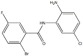 N-(2-amino-5-chlorophenyl)-2-bromo-5-fluorobenzamide 化学構造式
