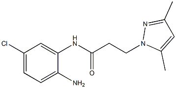 N-(2-amino-5-chlorophenyl)-3-(3,5-dimethyl-1H-pyrazol-1-yl)propanamide Structure