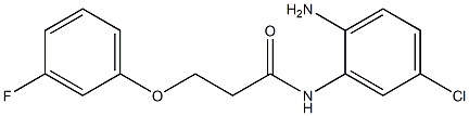 N-(2-amino-5-chlorophenyl)-3-(3-fluorophenoxy)propanamide Structure