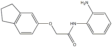 N-(2-aminophenyl)-2-(2,3-dihydro-1H-inden-5-yloxy)acetamide Structure