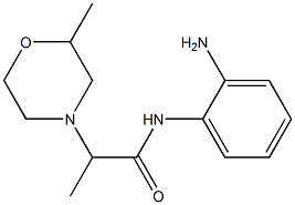 N-(2-aminophenyl)-2-(2-methylmorpholin-4-yl)propanamide 化学構造式