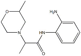 N-(2-aminophenyl)-2-(2-methylmorpholin-4-yl)propanamide Structure