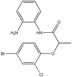 N-(2-aminophenyl)-2-(4-bromo-2-chlorophenoxy)propanamide 结构式