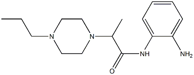 N-(2-aminophenyl)-2-(4-propylpiperazin-1-yl)propanamide 结构式