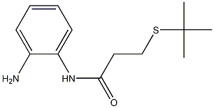 N-(2-aminophenyl)-3-(tert-butylsulfanyl)propanamide Structure