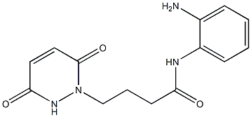 N-(2-aminophenyl)-4-(3,6-dioxo-3,6-dihydropyridazin-1(2H)-yl)butanamide 结构式