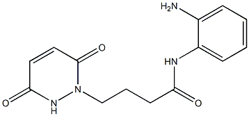 N-(2-aminophenyl)-4-(3,6-dioxo-3,6-dihydropyridazin-1(2H)-yl)butanamide 化学構造式