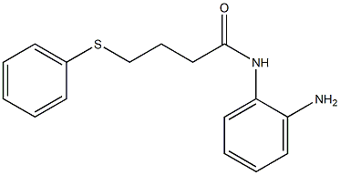 N-(2-aminophenyl)-4-(phenylsulfanyl)butanamide 化学構造式