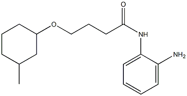 N-(2-aminophenyl)-4-[(3-methylcyclohexyl)oxy]butanamide Structure