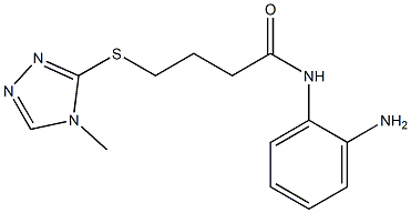 N-(2-aminophenyl)-4-[(4-methyl-4H-1,2,4-triazol-3-yl)sulfanyl]butanamide Struktur