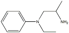 N-(2-aminopropyl)-N-ethyl-N-phenylamine 结构式