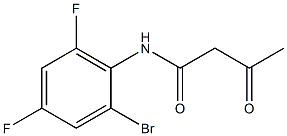 N-(2-bromo-4,6-difluorophenyl)-3-oxobutanamide Structure
