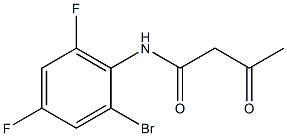 N-(2-bromo-4,6-difluorophenyl)-3-oxobutanamide 结构式