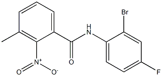 N-(2-bromo-4-fluorophenyl)-3-methyl-2-nitrobenzamide