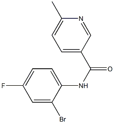 N-(2-bromo-4-fluorophenyl)-6-methylpyridine-3-carboxamide|