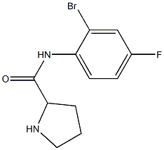 N-(2-bromo-4-fluorophenyl)pyrrolidine-2-carboxamide Structure