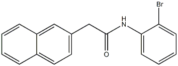 N-(2-bromophenyl)-2-(2-naphthyl)acetamide Structure