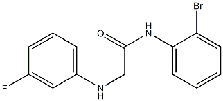 N-(2-bromophenyl)-2-[(3-fluorophenyl)amino]acetamide