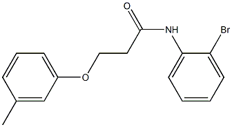 N-(2-bromophenyl)-3-(3-methylphenoxy)propanamide Structure