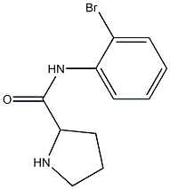 N-(2-bromophenyl)pyrrolidine-2-carboxamide 结构式