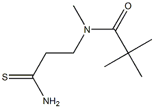 N-(2-carbamothioylethyl)-N,2,2-trimethylpropanamide,,结构式