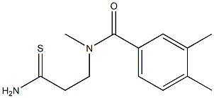 N-(2-carbamothioylethyl)-N,3,4-trimethylbenzamide 化学構造式