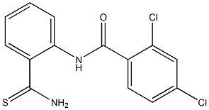 N-(2-carbamothioylphenyl)-2,4-dichlorobenzamide Struktur