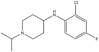 N-(2-chloro-4-fluorophenyl)-1-(propan-2-yl)piperidin-4-amine 结构式