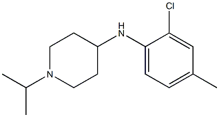 N-(2-chloro-4-methylphenyl)-1-(propan-2-yl)piperidin-4-amine 结构式