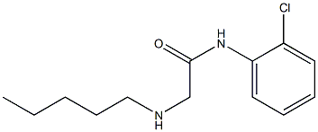 N-(2-chlorophenyl)-2-(pentylamino)acetamide,,结构式