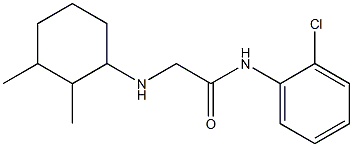 N-(2-chlorophenyl)-2-[(2,3-dimethylcyclohexyl)amino]acetamide Struktur