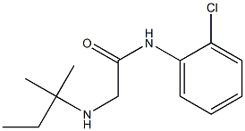 N-(2-chlorophenyl)-2-[(2-methylbutan-2-yl)amino]acetamide Structure