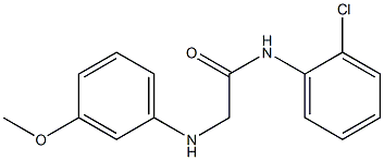 N-(2-chlorophenyl)-2-[(3-methoxyphenyl)amino]acetamide Structure