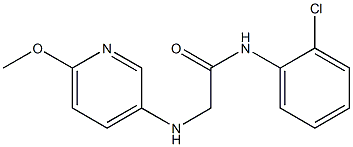 N-(2-chlorophenyl)-2-[(6-methoxypyridin-3-yl)amino]acetamide Structure