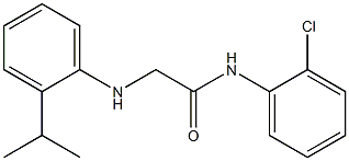 N-(2-chlorophenyl)-2-{[2-(propan-2-yl)phenyl]amino}acetamide Structure