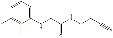 N-(2-cyanoethyl)-2-[(2,3-dimethylphenyl)amino]acetamide Structure