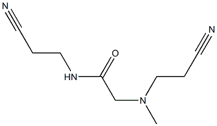 N-(2-cyanoethyl)-2-[(2-cyanoethyl)(methyl)amino]acetamide Structure