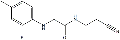 N-(2-cyanoethyl)-2-[(2-fluoro-4-methylphenyl)amino]acetamide Struktur