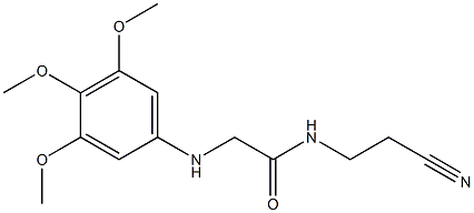 N-(2-cyanoethyl)-2-[(3,4,5-trimethoxyphenyl)amino]acetamide|