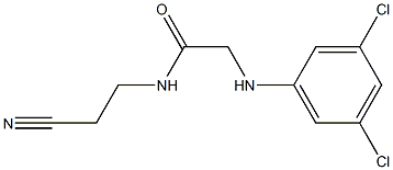 N-(2-cyanoethyl)-2-[(3,5-dichlorophenyl)amino]acetamide Structure