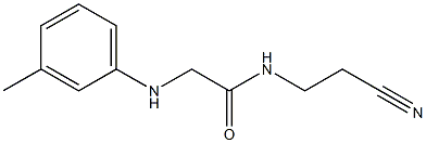 N-(2-cyanoethyl)-2-[(3-methylphenyl)amino]acetamide Structure