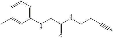 N-(2-cyanoethyl)-2-[(3-methylphenyl)amino]acetamide Struktur