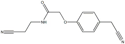 N-(2-cyanoethyl)-2-[4-(cyanomethyl)phenoxy]acetamide Structure