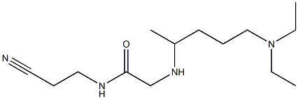 N-(2-cyanoethyl)-2-{[5-(diethylamino)pentan-2-yl]amino}acetamide