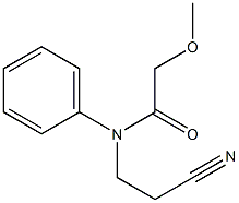 N-(2-cyanoethyl)-2-methoxy-N-phenylacetamide Struktur