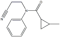 N-(2-cyanoethyl)-2-methyl-N-phenylcyclopropanecarboxamide Structure